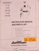 Dake-Dake Force 10DA, Press, Instructions and Parts List Manual-10DA-01